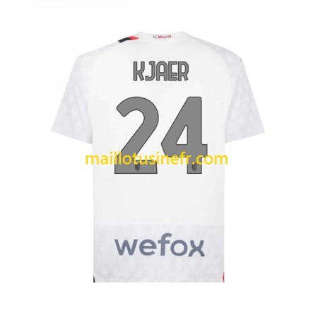 Maillot de Foot AC Milan Simon Kjaer 24 Extérieur 2023-24 Maillot de Foot AC Milan Simon Kjaer 24 Extérieur 2023-24